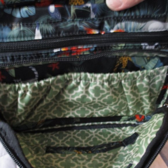 Lug Carousel Extra Large Crossbody Bag Black Animal Print - Picture 4 of 6